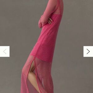 Sunday in Brooklyn Rhinestone Studded Fishnet Dress From Anthropologie